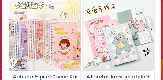 Pack de libretas Kawai